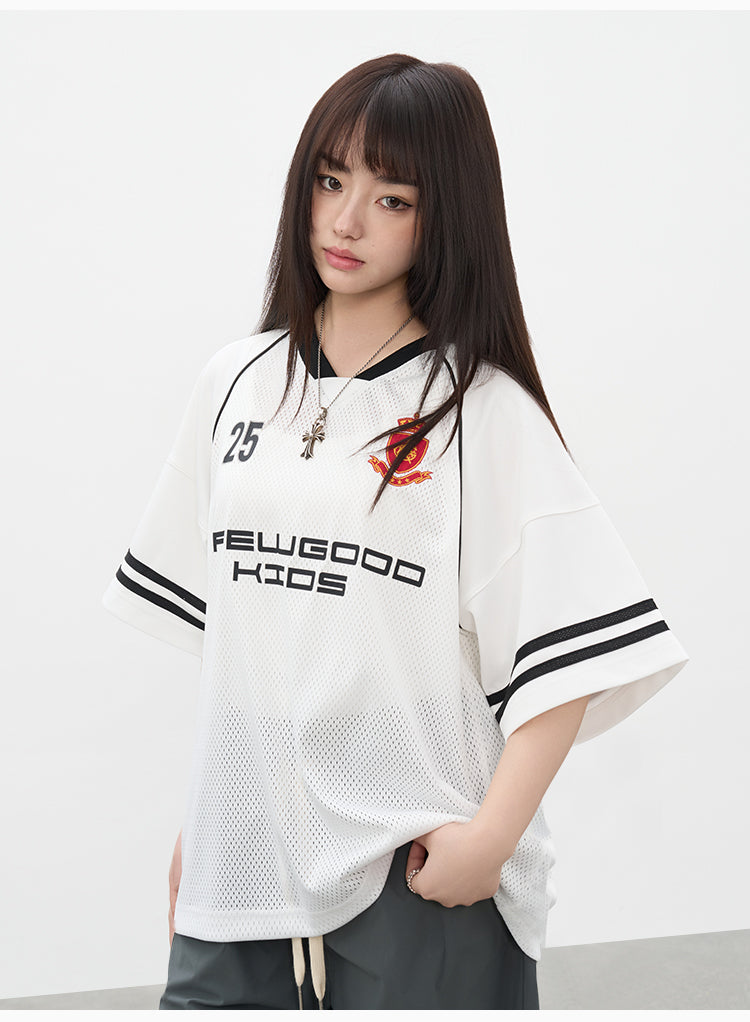 AFGK Badge Mesh Jersey Tee | Face 3 Face