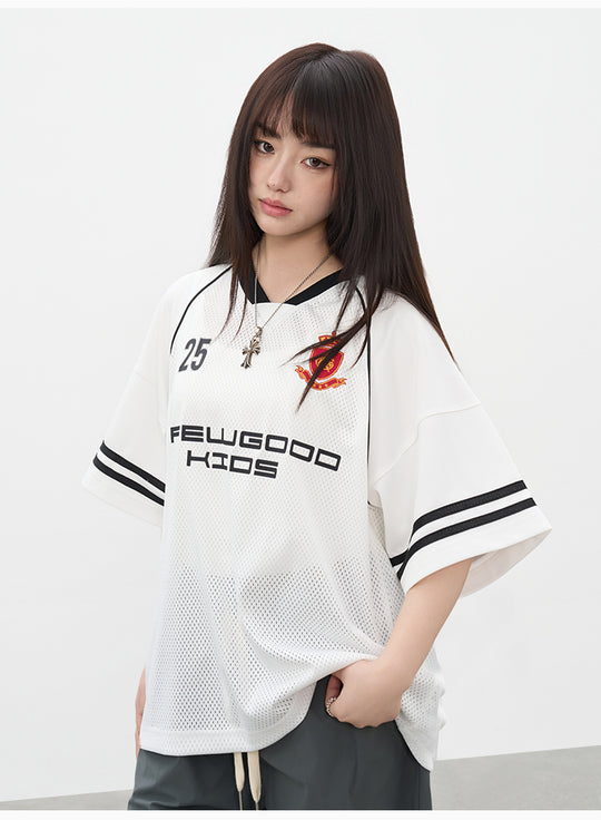 AFGK Badge Mesh Jersey Tee | Face 3 Face