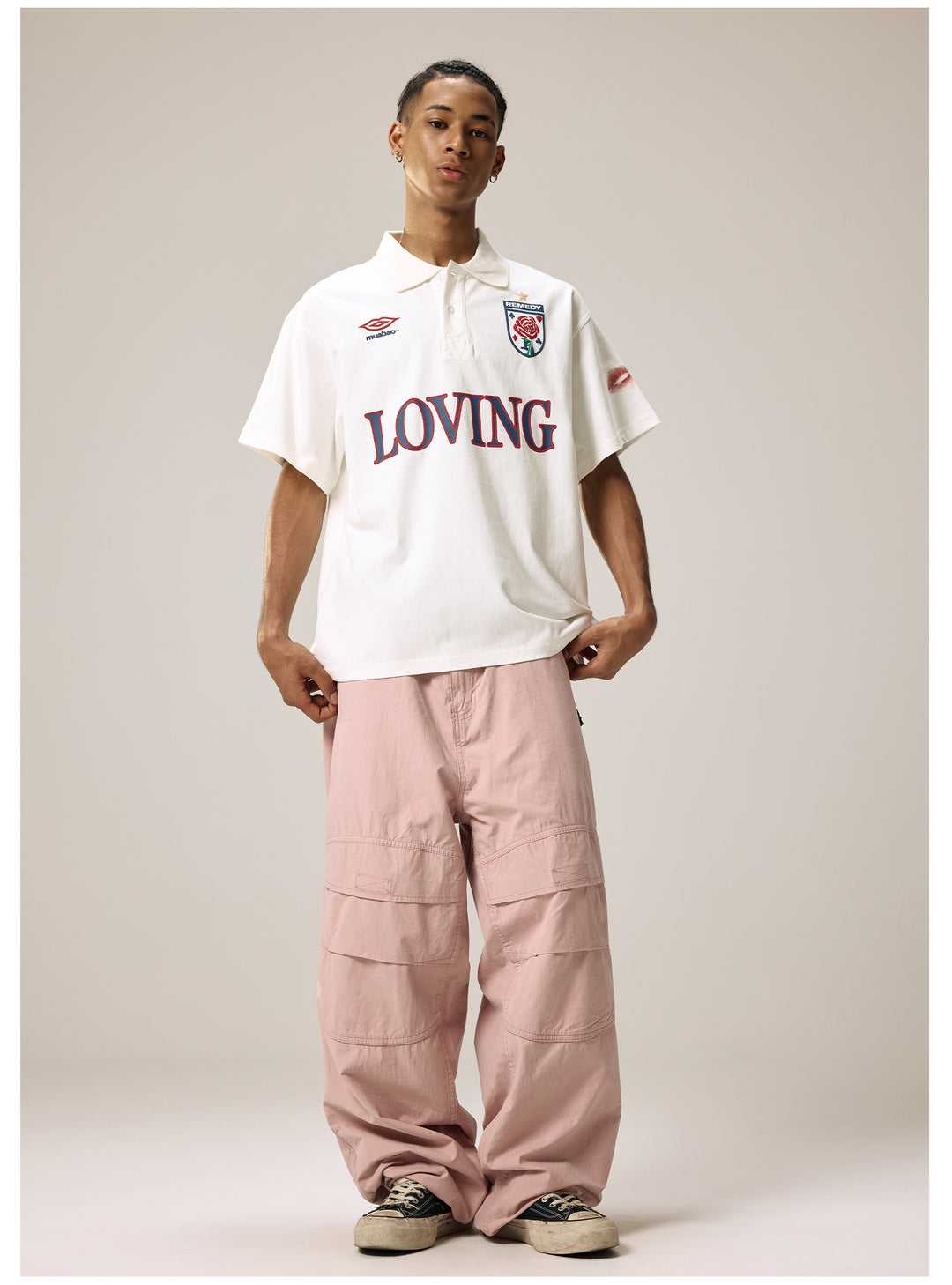 Remedy LOVING Foam Print Polo Shirt | Face 3 Face