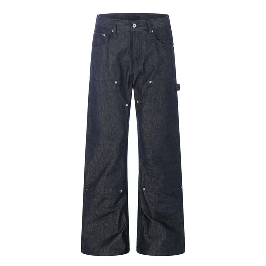 F3F Select High Rise Baggy Double Knee Painter Jeans