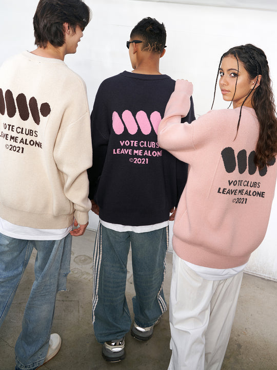 VOTE Color Clashing Knit Sweater