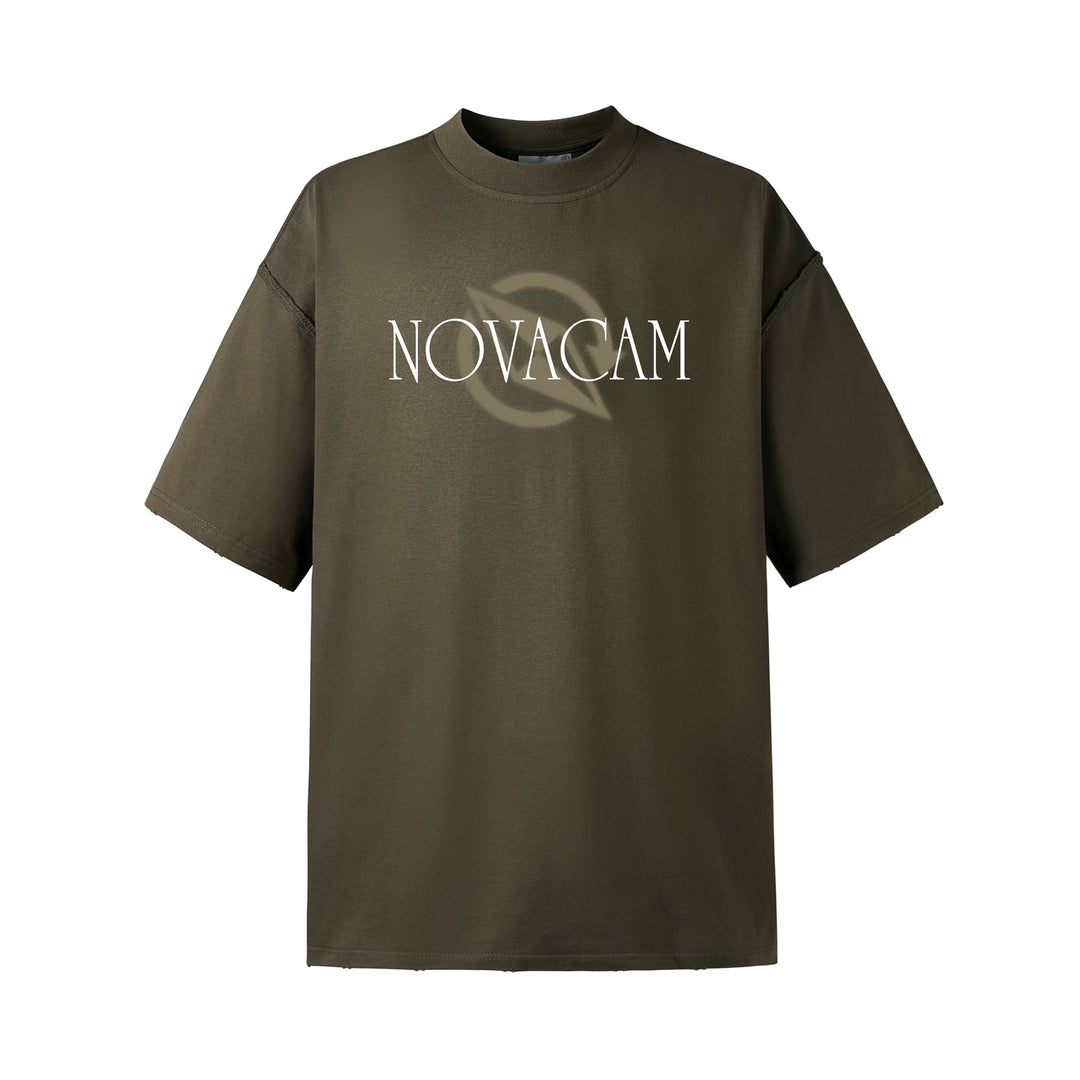 NOVACAM Vintage Letters Logo Frayed Destruction Tee | Face 3 Face