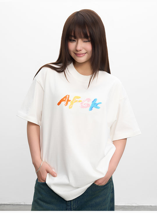 AFGK Handstitched Logo Embroidered Tee | Face 3 Face