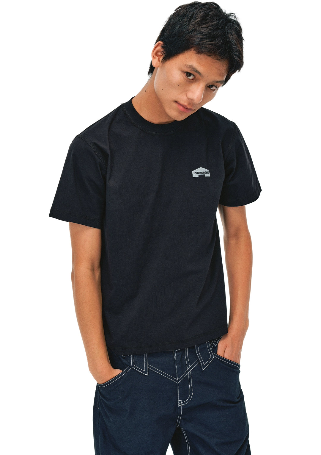 EVILKNIGHT(EK) Reversible Micro Stretch Tee | Face 3 Face