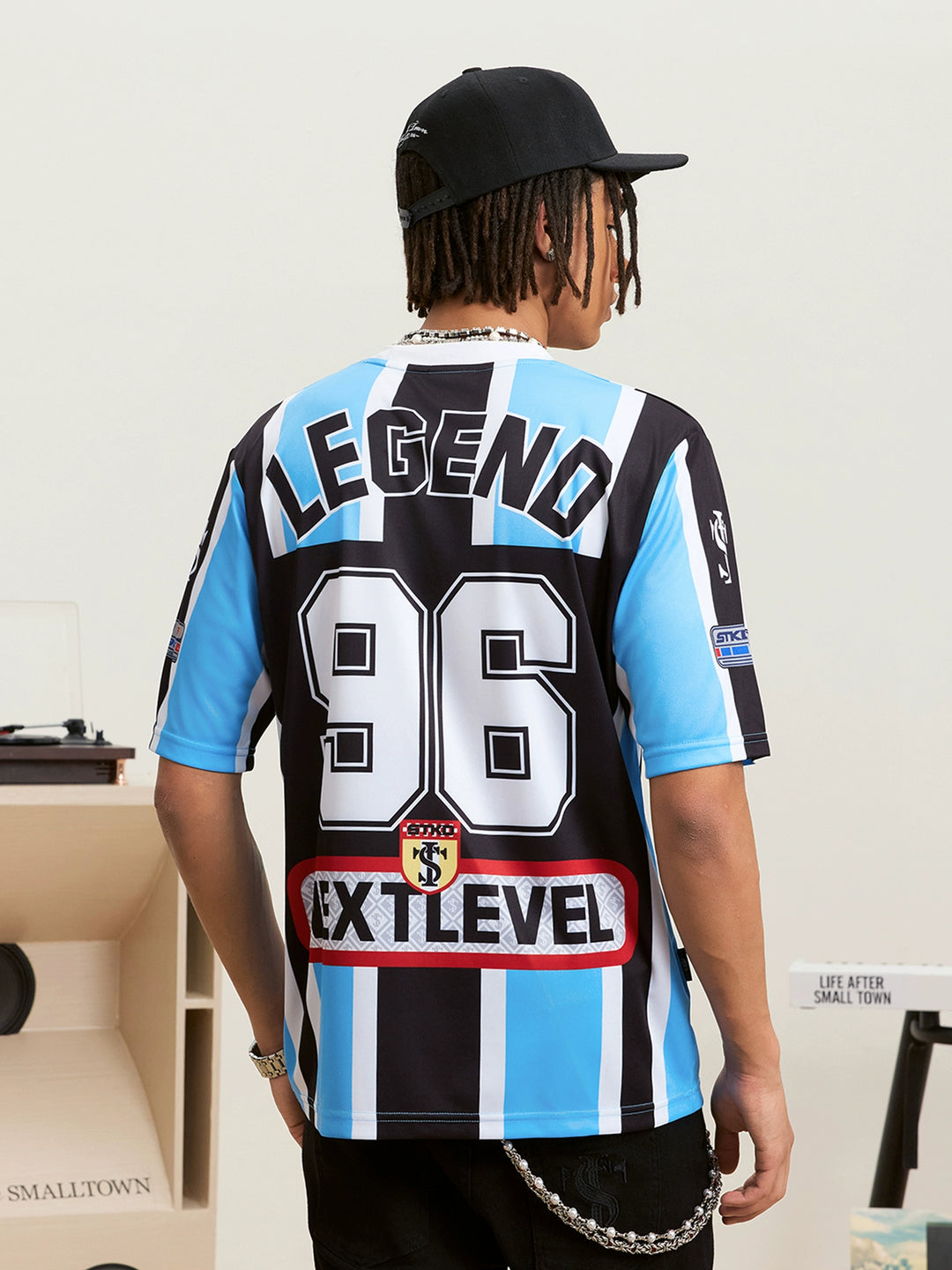 Small Town Kid Striped Soccer Jersey | Face 3 Face