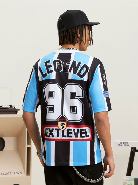 Small Town Kid Striped Soccer Jersey | Face 3 Face