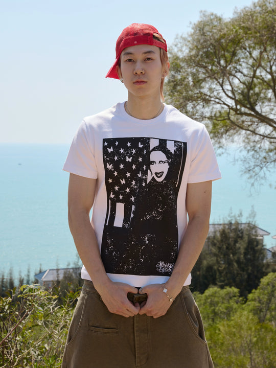 RUSURE Portrait Print Tee | Face 3 Face