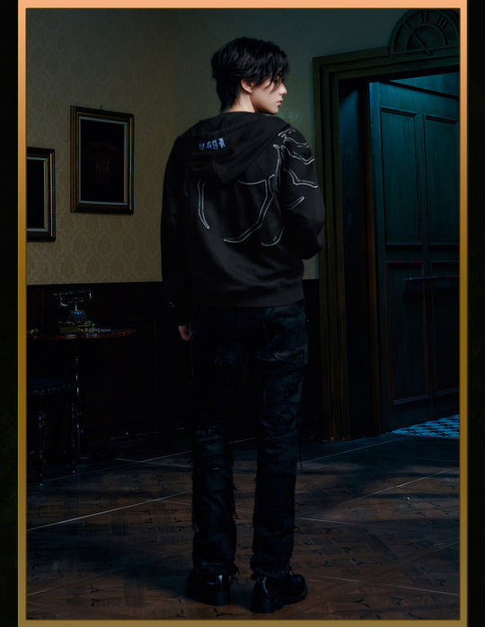 MEDM × HUNTER×HUNTER Phantom Troupe Spider Patch Zip Up Hoodie | Face 3 Face