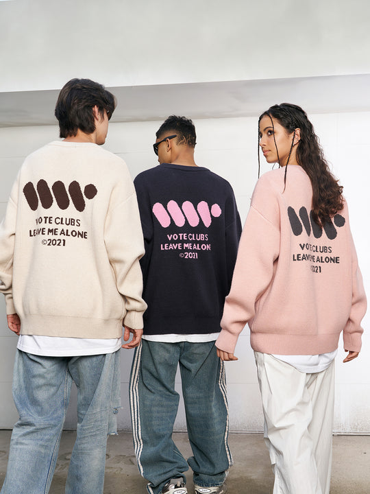 VOTE Color Clashing Knit Sweater