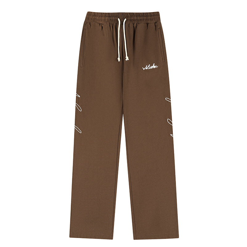 MEDM Basic Letters Embroidered Pants