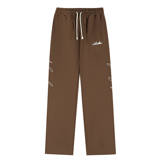 MEDM Basic Letters Embroidered Pants