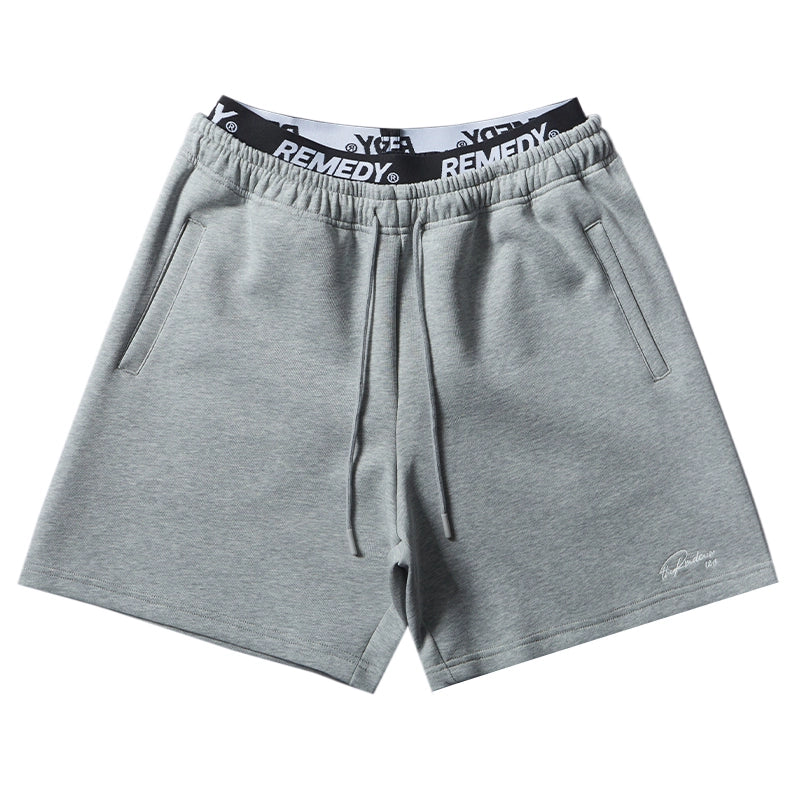 Remedy Double Waist Layer Sweat Sports Shorts | Face 3 Face