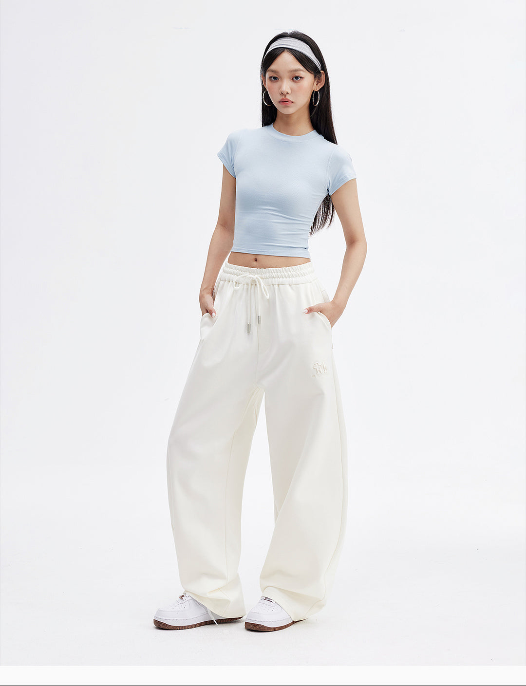 MEDM Wide Leg Sports Sweatpants | Face 3 Face