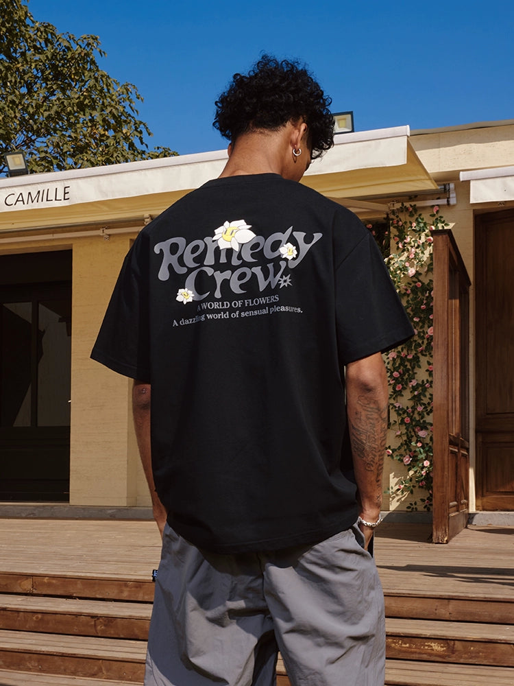 Remedy 3D Flower Logo Print Cool Touch Tee | Face 3 Face