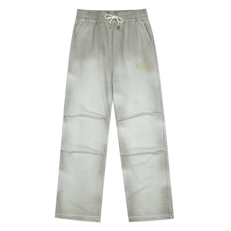 MEDM Washed and Dyed Embroidered Sweatpants | Face 3 Face