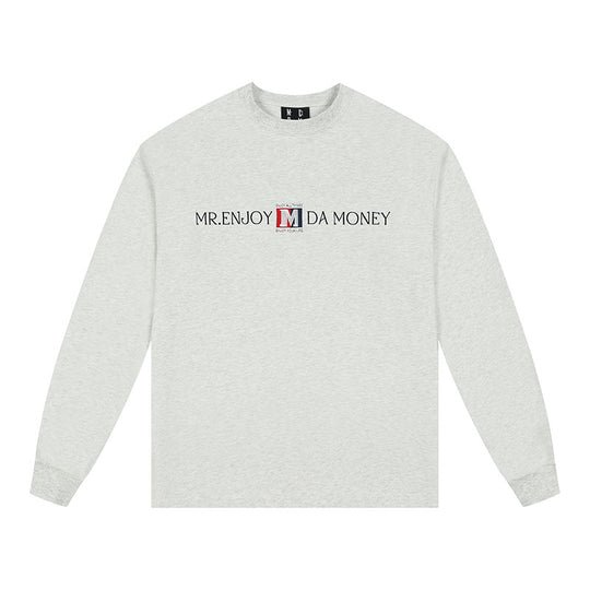 MEDM Flag Label Embroidery Long Sleeved Tee