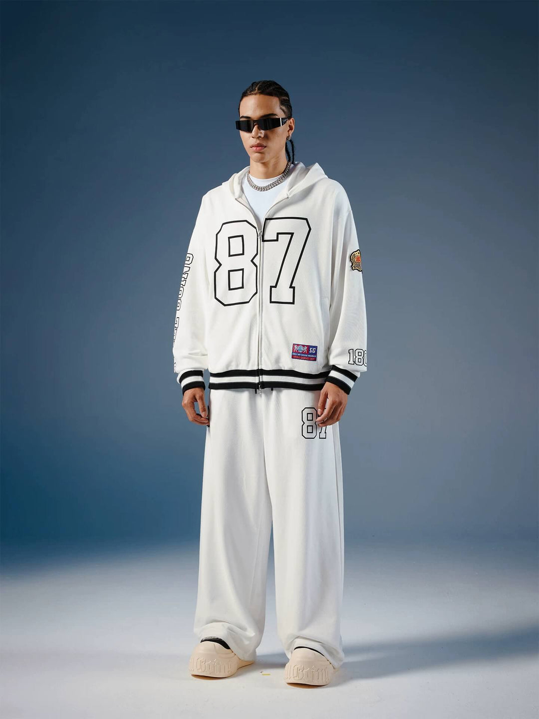 1807 Number Emblem Patch Lightweight Baggy Sweatpants | Face 3 Face