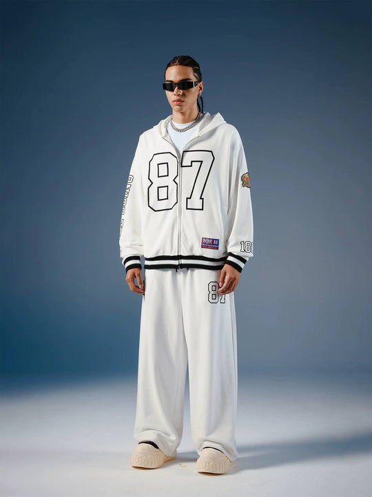 1807 Number Emblem Patch Lightweight Baggy Sweatpants | Face 3 Face