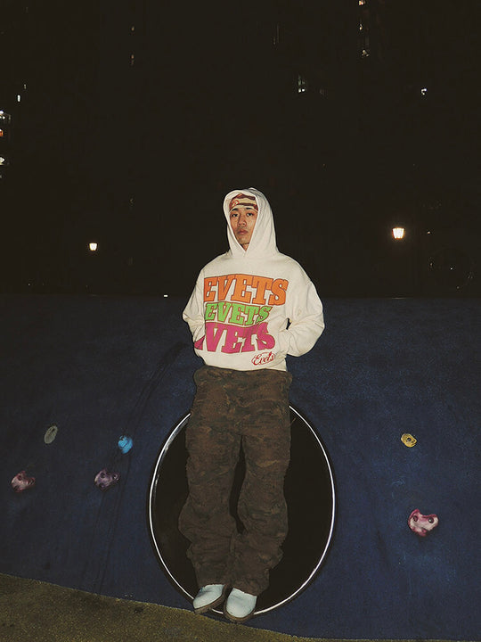 EVETS Foam Logo Graphic Hoodie | Face 3 Face