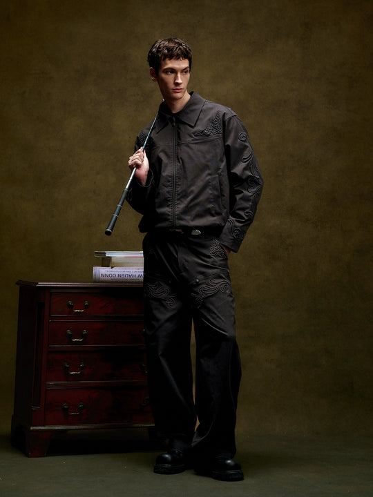 YADcrew 3D Embroidery Work Pants | Face 3 Face