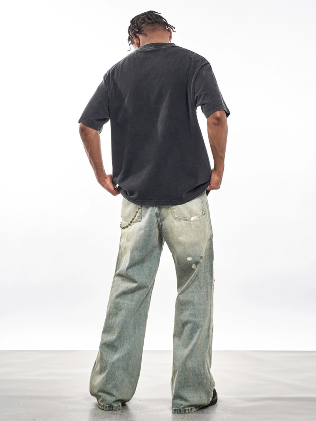 F3F Select Destroyed Washed Embroidered Dirty Dye Jeans | Face 3 Face