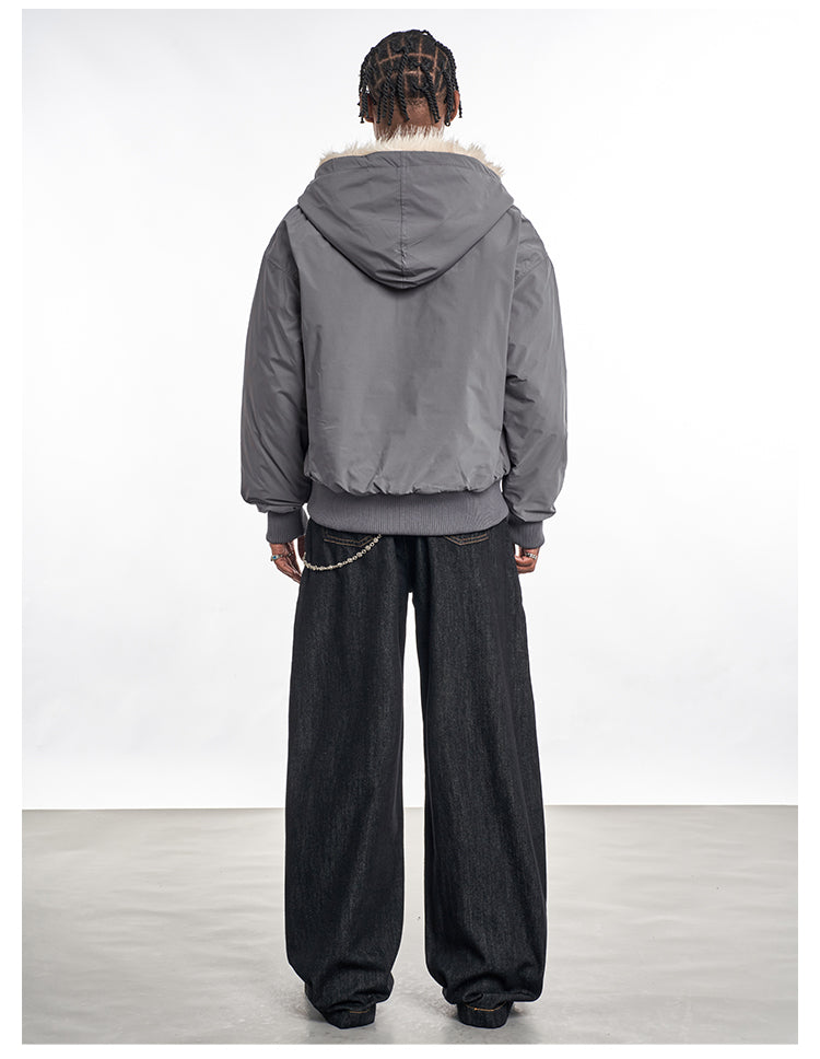 F3F Select Fur Lining Hoodie Nylon Jacket | Face 3 Face