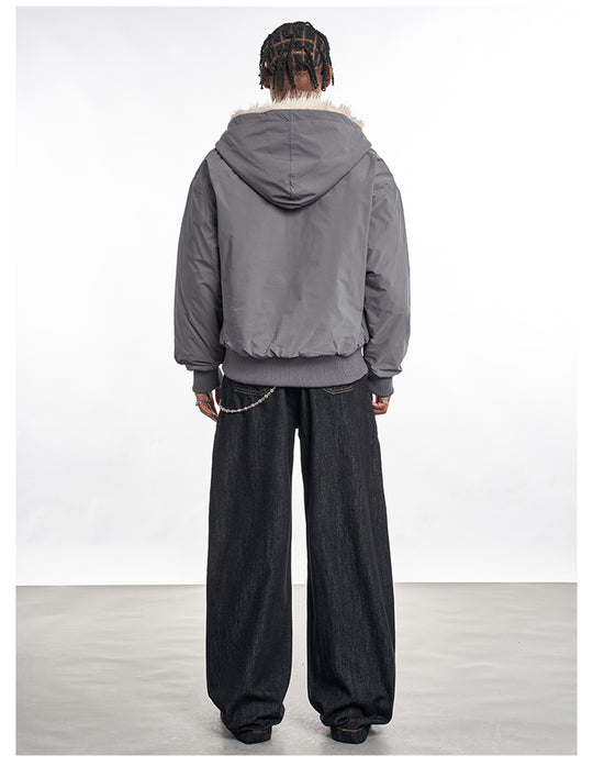 F3F Select Fur Lining Hoodie Nylon Jacket | Face 3 Face