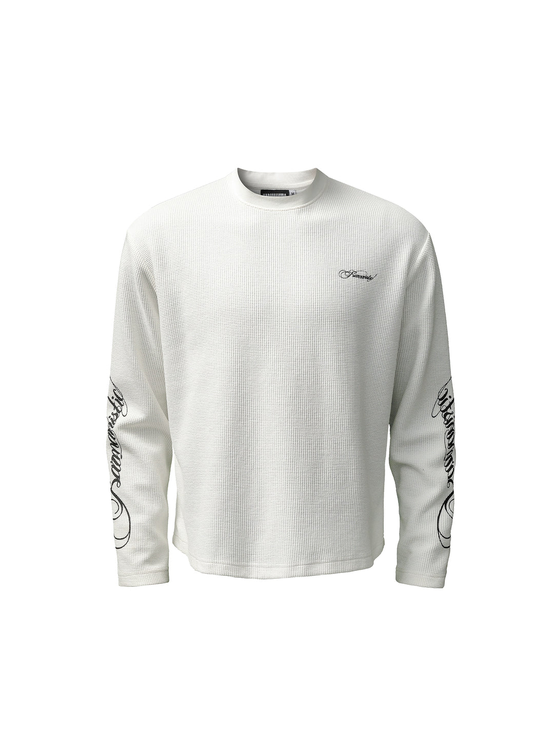 KARMANISTIC Printed Waffle Long Sleeve Tee | Face 3 Face