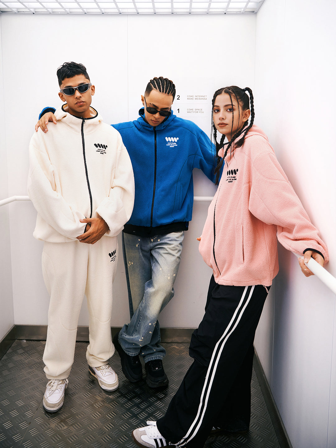 VOTE Fleece Sporty Hooded Jacket