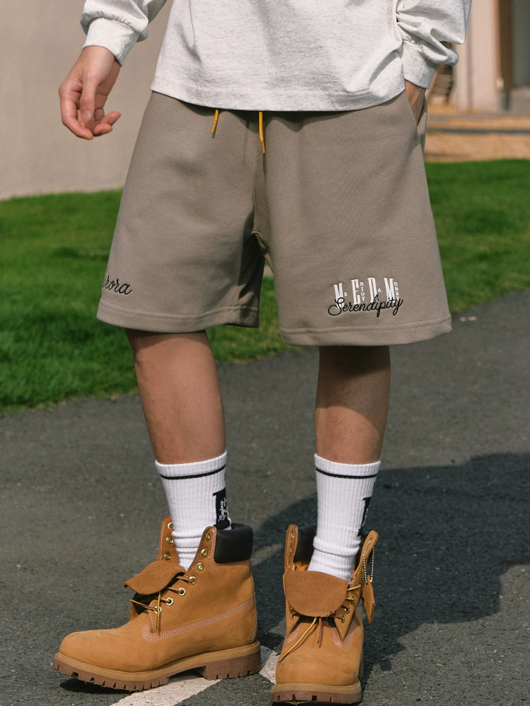 MEDM 3D Embroidered Sweat Shorts | Face 3 Face