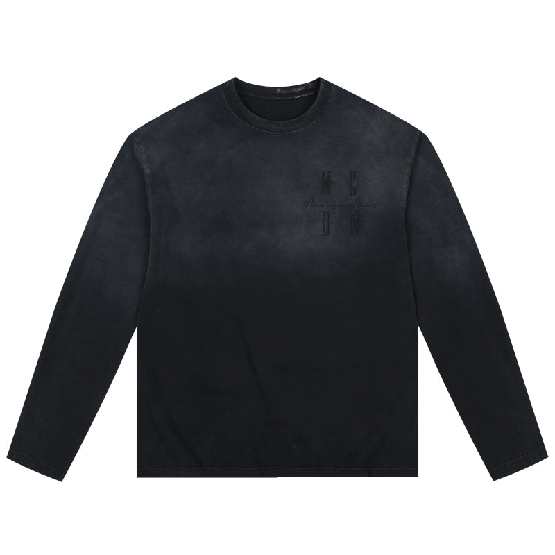 MEDM Gradient Washed Long Sleeve Tee | Face 3 Face