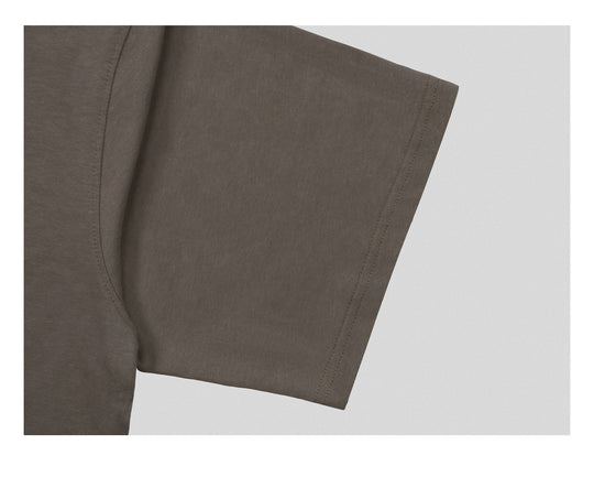 UNDERWATER Brown Sand-Washed Basic Faded Tee | Face 3 Face