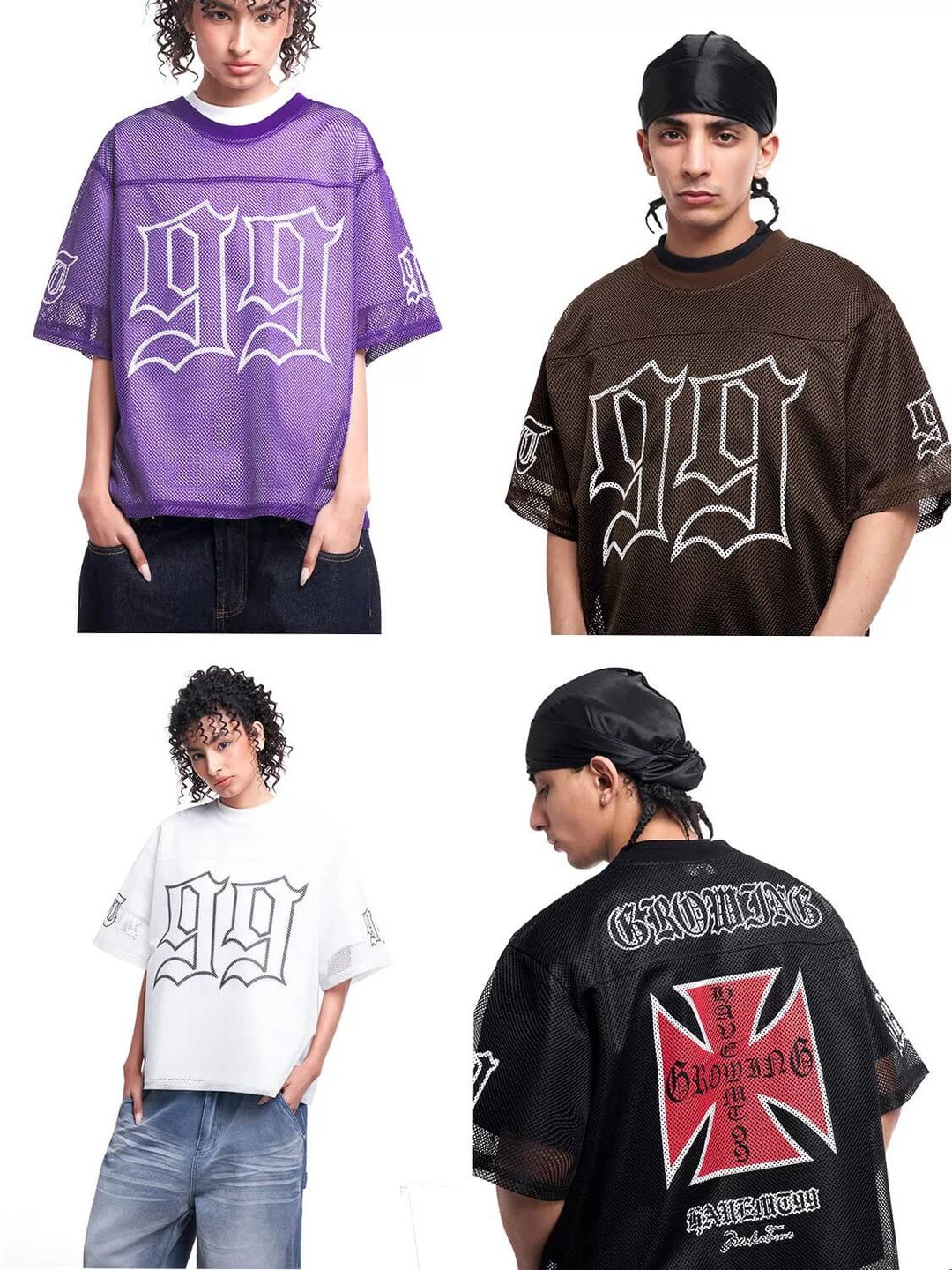 F3F Select 99 Cross Print Mesh Short Sleeve Jersey | Face 3 Face