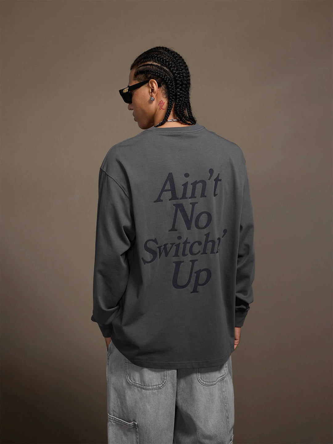 1807 STILLGOING Crackle Print Long Sleeve Tee | Face 3 Face