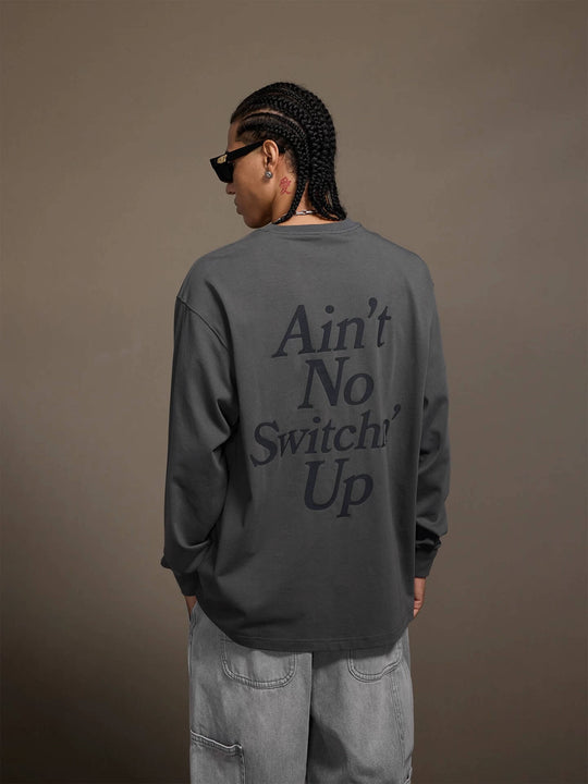 1807 STILLGOING Crackle Print Long Sleeve Tee | Face 3 Face