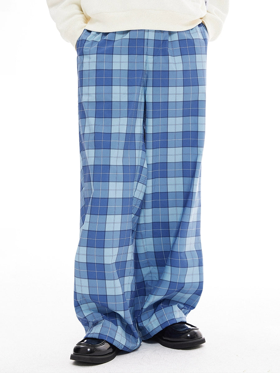 EMPTY REFERENCE Plaid Printed Casual Pants | Face 3 Face