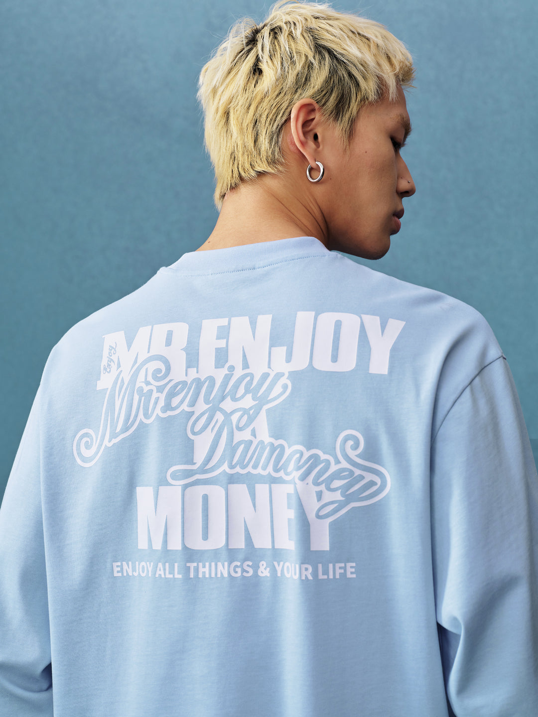 MEDM Basic M Logo Printed Long Sleeve Tee | Face 3 Face
