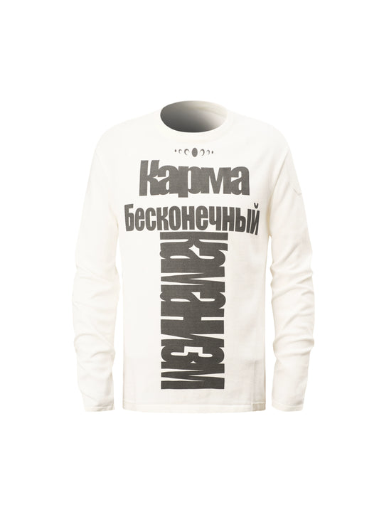 KARMANISTIC Logo Print Long Sleeve Tee | Face 3 Face