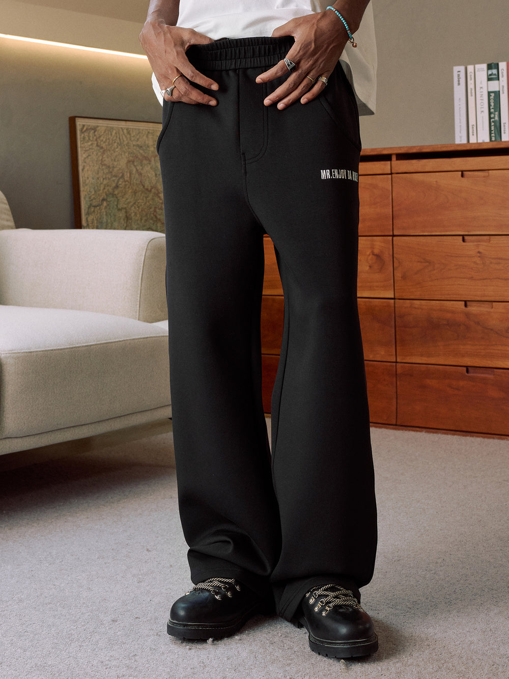 MEDM Basic Air Layer Baggy Sweatpants | Face 3 Face