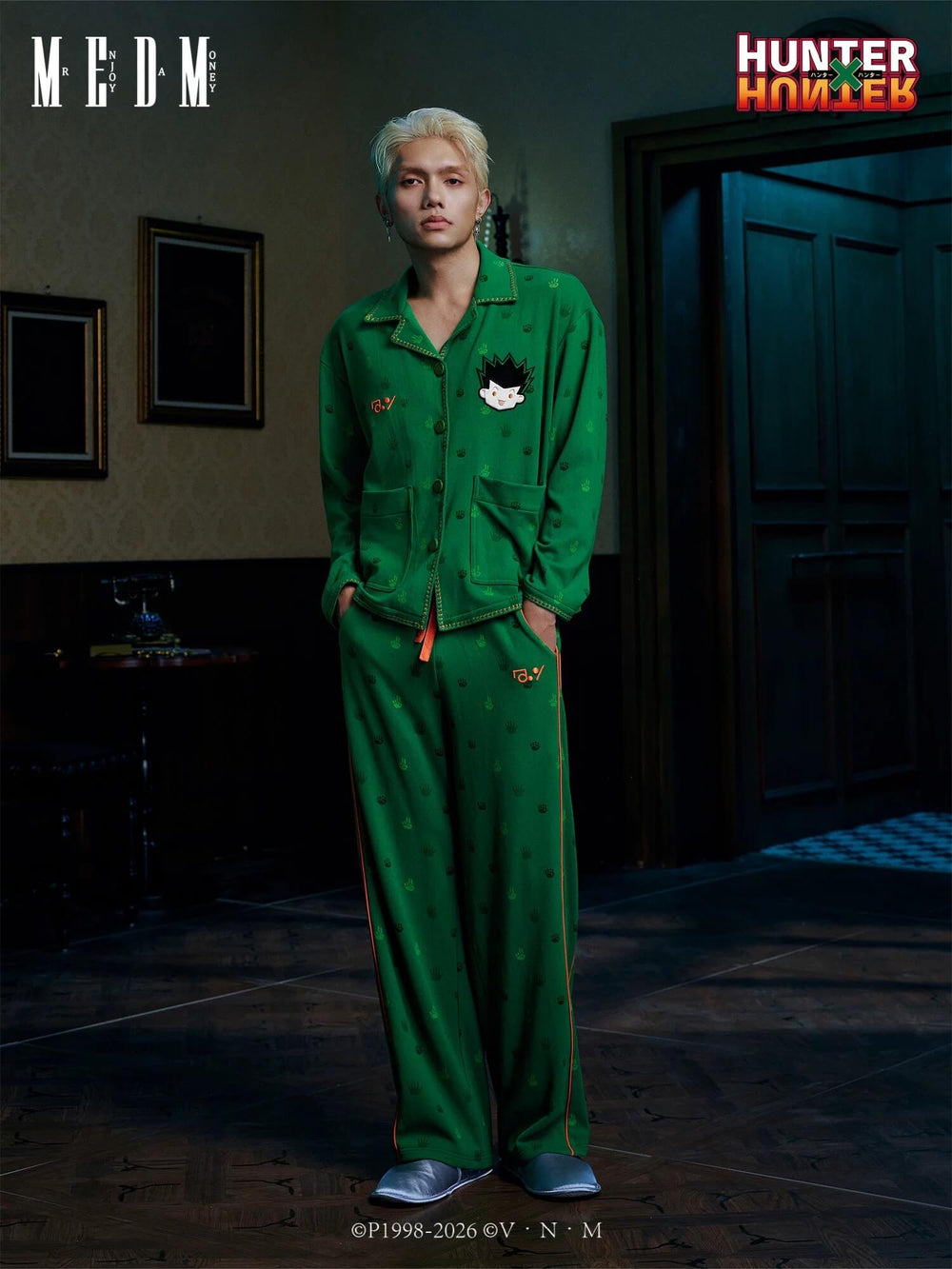 MEDM × HUNTER×HUNTER All Over Character Icon Print Pajama Set | Face 3 Face