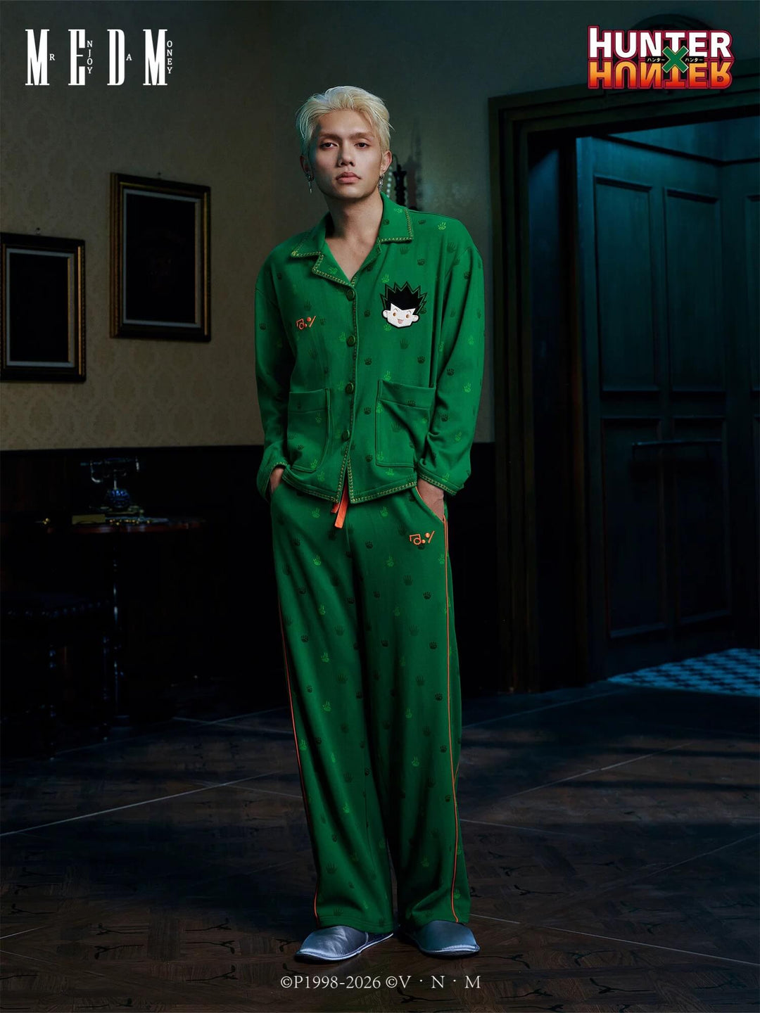 MEDM × HUNTER×HUNTER All Over Character Icon Print Pajama Set | Face 3 Face