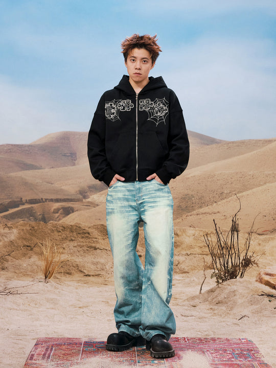 YADcrew 3D Mosaic Print Jeans | Face 3 Face