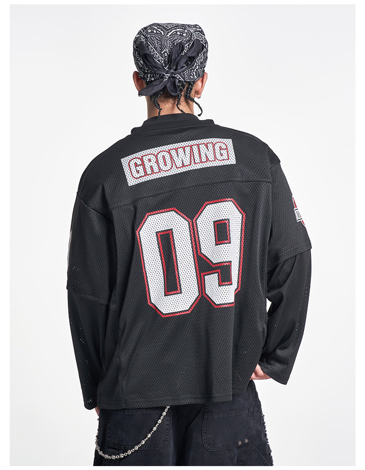 F3F Select 09 Numbered Mesh Long Sleeve Hockey Jersey | Face 3 Face