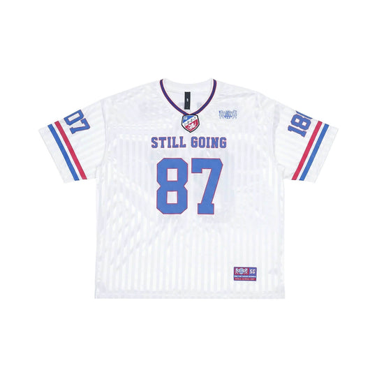 1807 Number Print Striped Short Sleeve Hockey Jersey | Face 3 Face