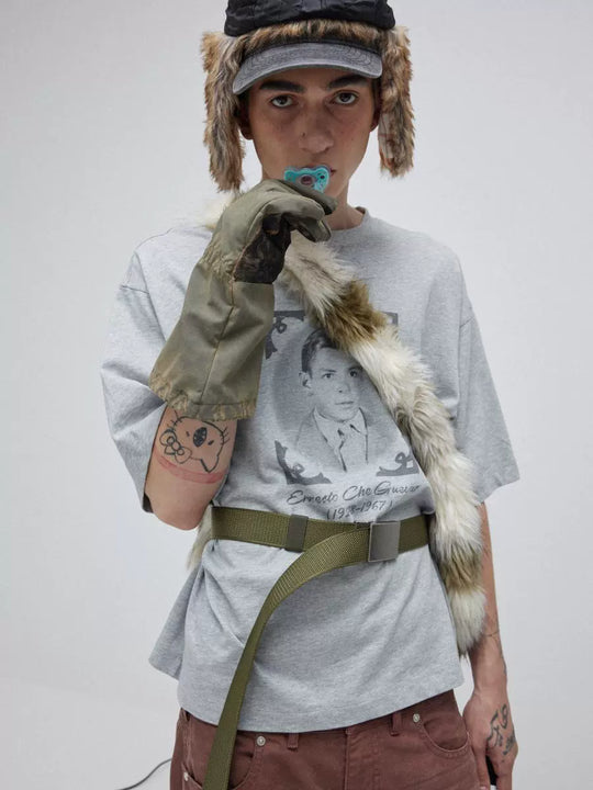 SOD Co. Portrait Print Washed Tee | Face 3 Face