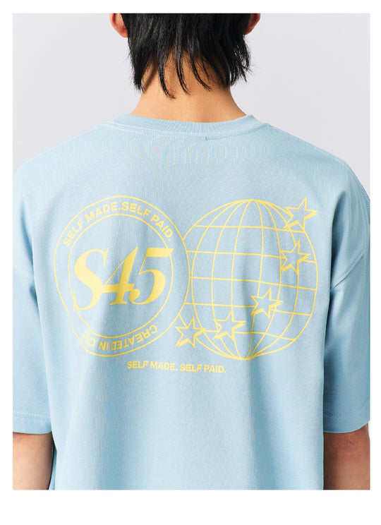 S45 New Earth Logo Printed Tee | Face 3 Face