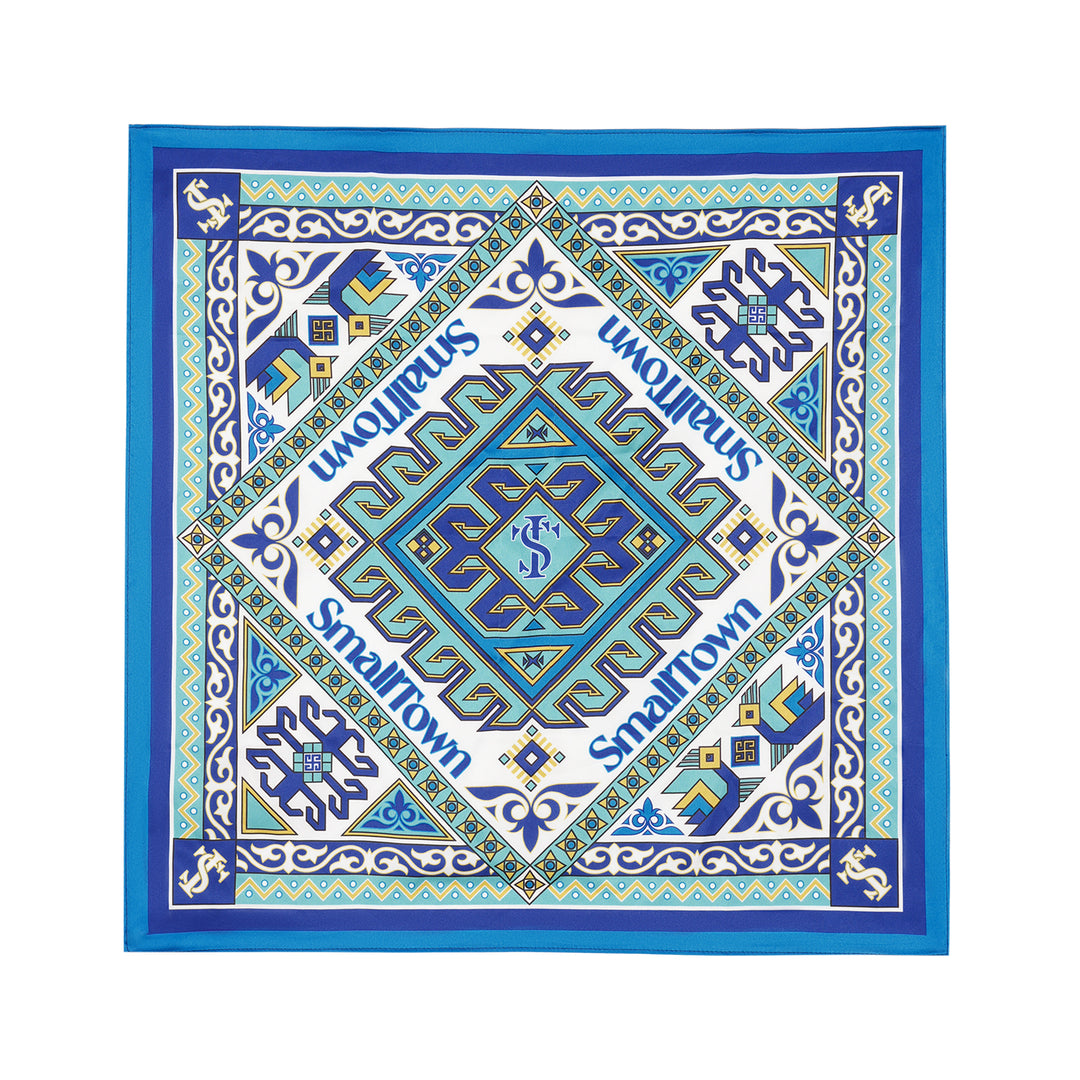 Small Town Kid Geometric Pattern Square Scarf | Face 3 Face