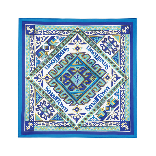 Small Town Kid Geometric Pattern Square Scarf | Face 3 Face