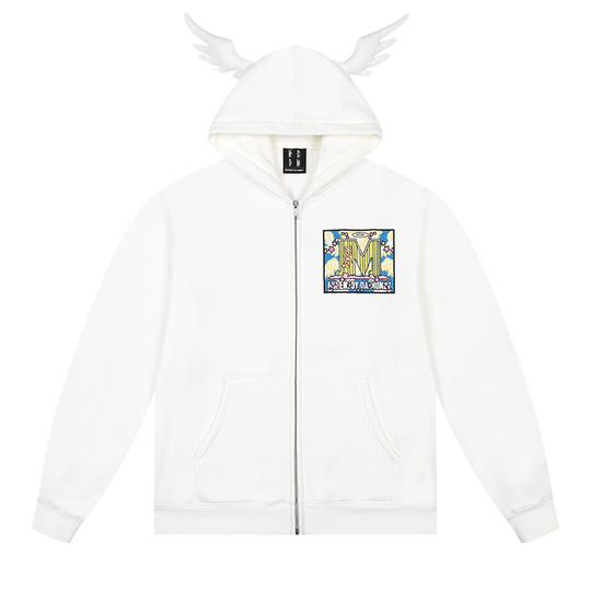 MEDM Angel & Devil Horns Zip-Up Hoodie | Face 3 Face