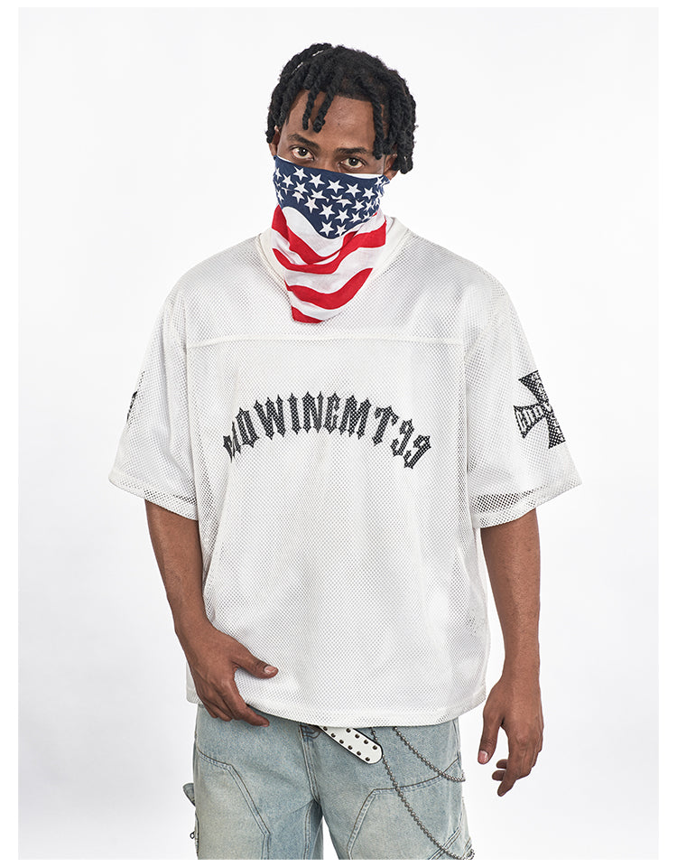 F3F Select Cross Print Mesh Jersey | Face 3 Face